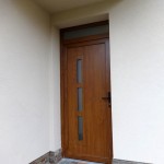 HPL panelos műanyag bejárati ajtó